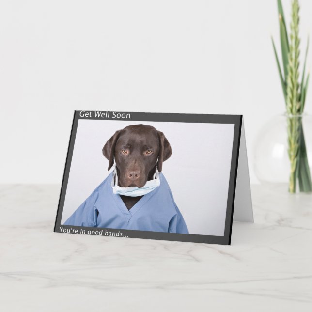 Cartão Dr. Buzz vai ficar bem em breve. (Frente)