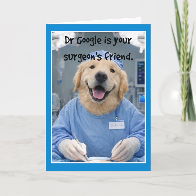 Cartão Dr Google Friend Get Well Card  SF-1 (Frente)