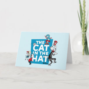 Cartão Dr. Seuss Cat no logotipo Hat - Caracteres