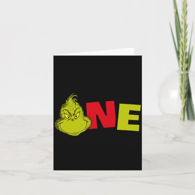Cartão Dr Seuss First Birthday One Baby  (Frente)