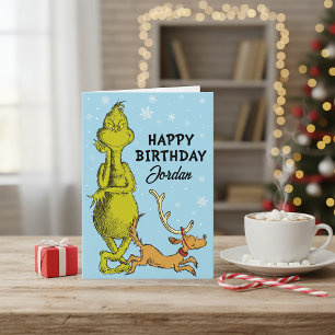 Cartão Dr. Seuss Grinch Aniversário de Inverno