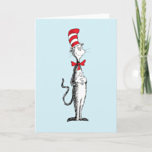 Cartão Dr. Seuss O Gato no Chapéu em Pé