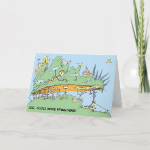 Cartão Dr. Seuss Você, Criança, Vai Mover Montanhas!