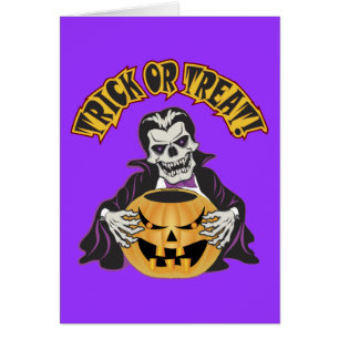 Cartão Dracula Skull