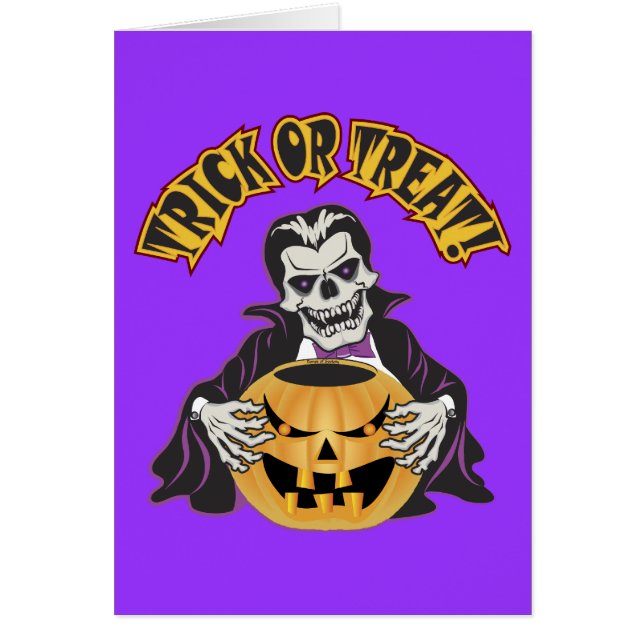 Cartão Dracula Skull (Frente)