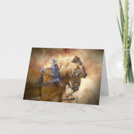 Cartão Draft Team in Harness Digital Art