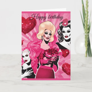 Cartão Drag Queen Birthday Card