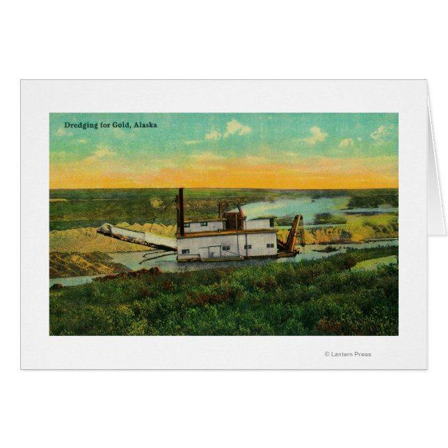 Cartão Dragando para GoldMining no AlaskaState (Frente Horizontal)