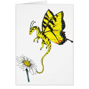 Cartão Dragão da borboleta