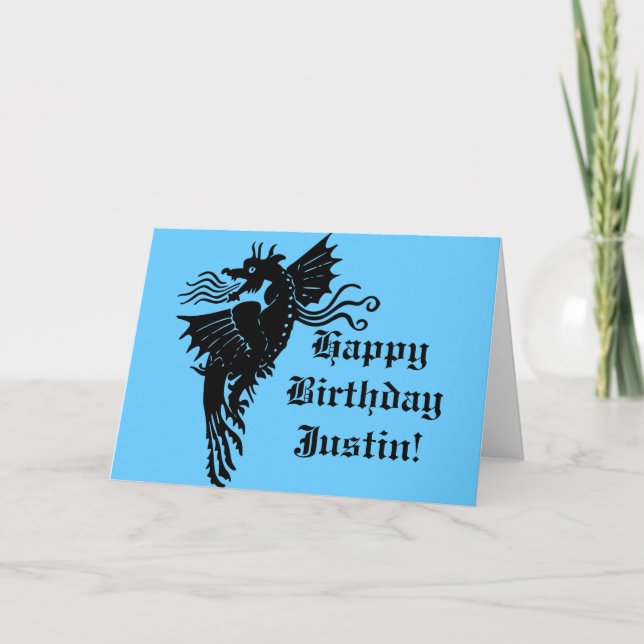 Cartão Dragão de Breve-Fogo (Frente)