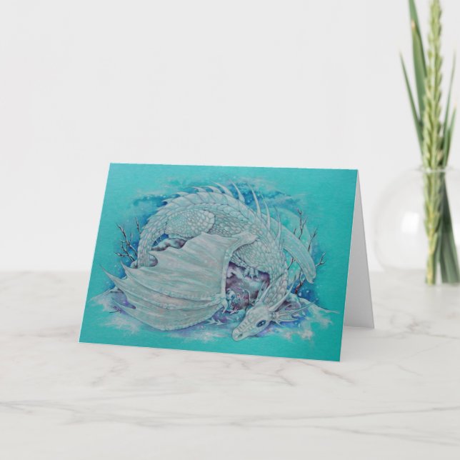 Cartão - Dragão de inverno (Frente)