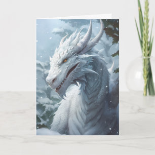 Cartão Dragão de Inverno de Neve