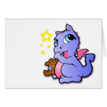 Dragão do bebê que suga seu polegar - roxo -