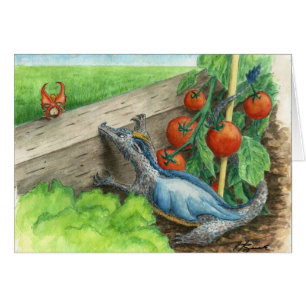 Cartão Dragão do jardim