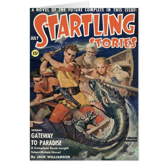 Cartão Dragão do mar irritado (Frente)