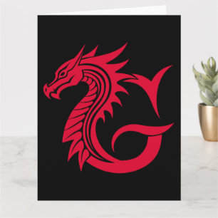 Cartão Dragão - Letra Estiletada G, Dragão - Alfabeto, Mo