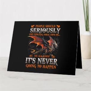 Cartão Dragão Sério Dragão Presente De Aniversário Para H