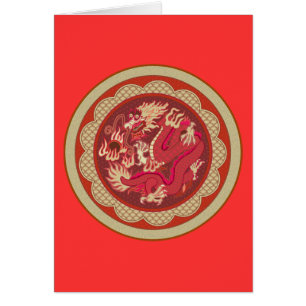 Cartão Dragão vermelho