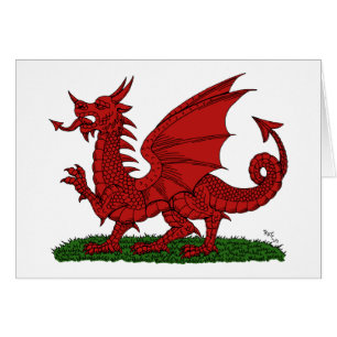 Cartão Dragão Vermelho de Gales