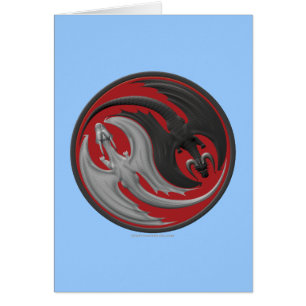 Cartão Dragão Yin-Yang