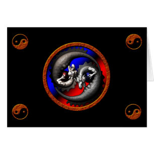 Cartão Dragão Yin-Yang