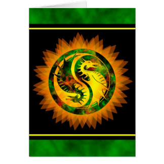 Cartão Dragão Yin Yang