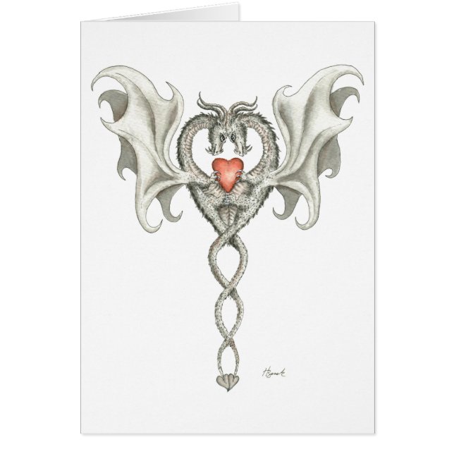 Cartão Dragões no amor (Frente)