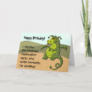Cartão Dragon Birthday