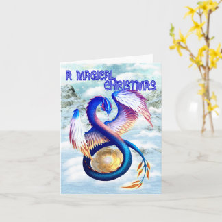 Cartão Dragon Christmas Design