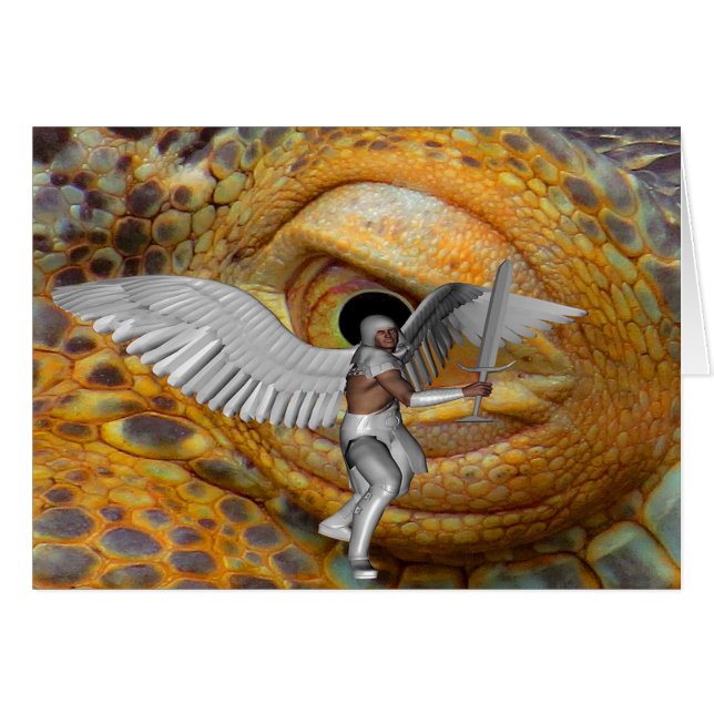 Cartão Dragon Guardian (Frente Horizontal)