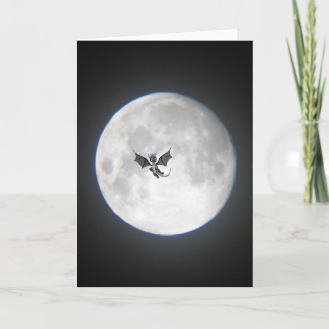 Cartão Dragon in the Moonlight (Frente)