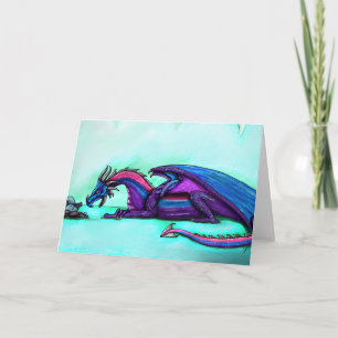 Cartão Dragon mother greeting card