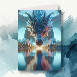 Cartão Dragon Refletion Birthday