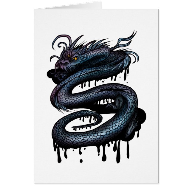 Cartão Dragon Swirl (Frente)