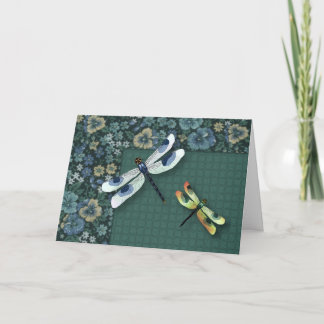 Cartão Dragonflies Birthday Card (Grande Impressão)
