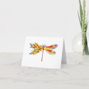 Cartão Dragonfly Amarelo
