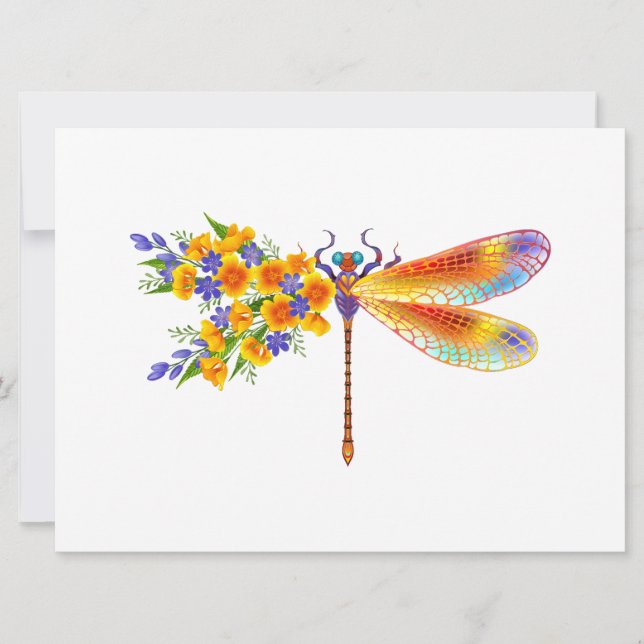 Cartão Dragonfly Amarelo (Frente)