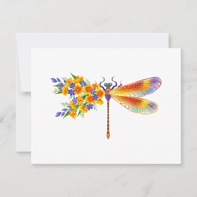 Cartão Dragonfly Amarelo (Frente)