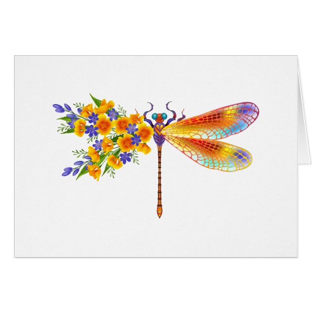 Cartão Dragonfly Amarelo (Frente Horizontal)