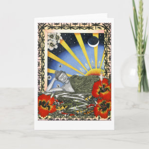 Cartão DRAGONFLY DREAM VI (Sunset Koan At The Fishpond)