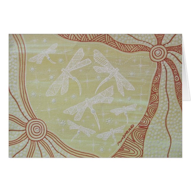 Cartão Dragonfly Dreaming (Frente Horizontal)