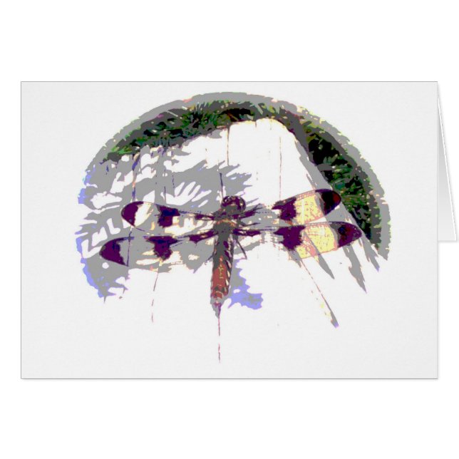 Cartão Dragonfly grande (Frente Horizontal)