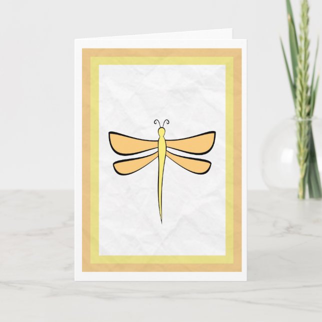 Cartão Dragonfly greeting card (Frente)