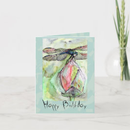Cartão Dragonfly Happy Birthday Customizable Card