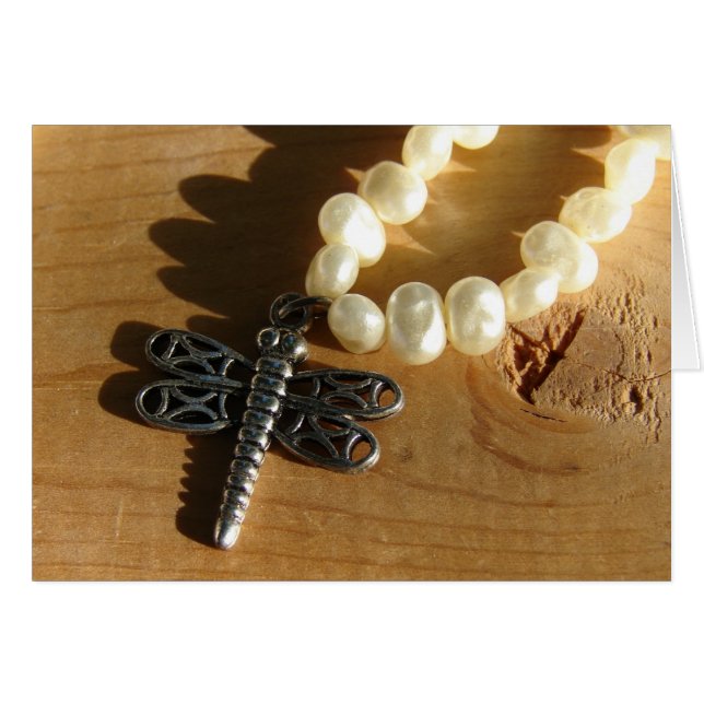 Cartão Dragonfly Necklace (Frente Horizontal)