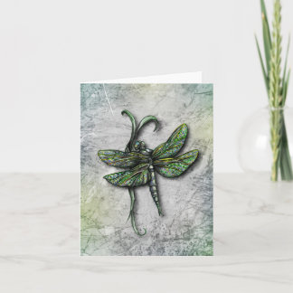 Cartão Dragonfly Notecard ou placa de saudação