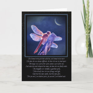 Cartão Dragonfly Pagan Wicca Inspirou Aniversário