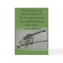 Dragonfly Quote Greeting Card 2, Blank Inside