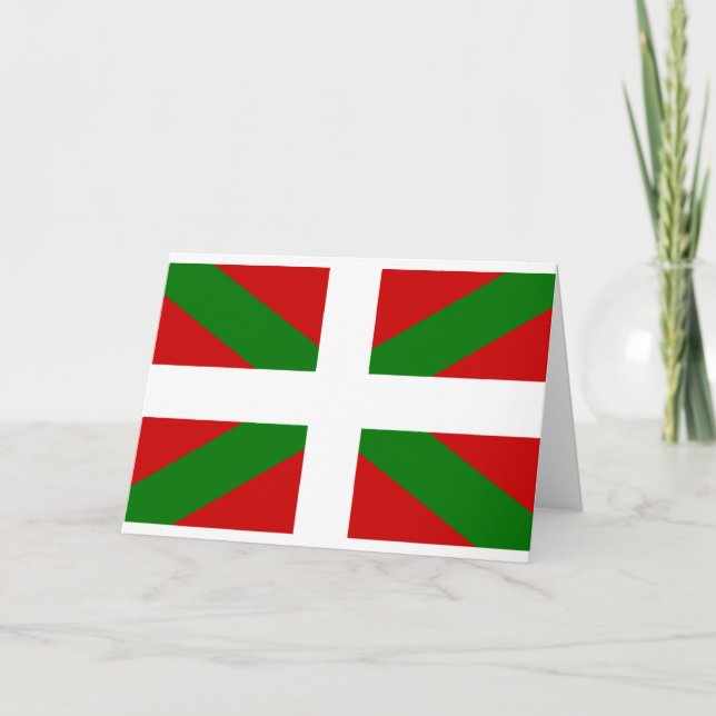 Cartão Drapeau pays Basque euskadi (Frente)