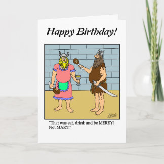 Cartão Drawing a Blank - Eat Drink Be Merry- Customize it